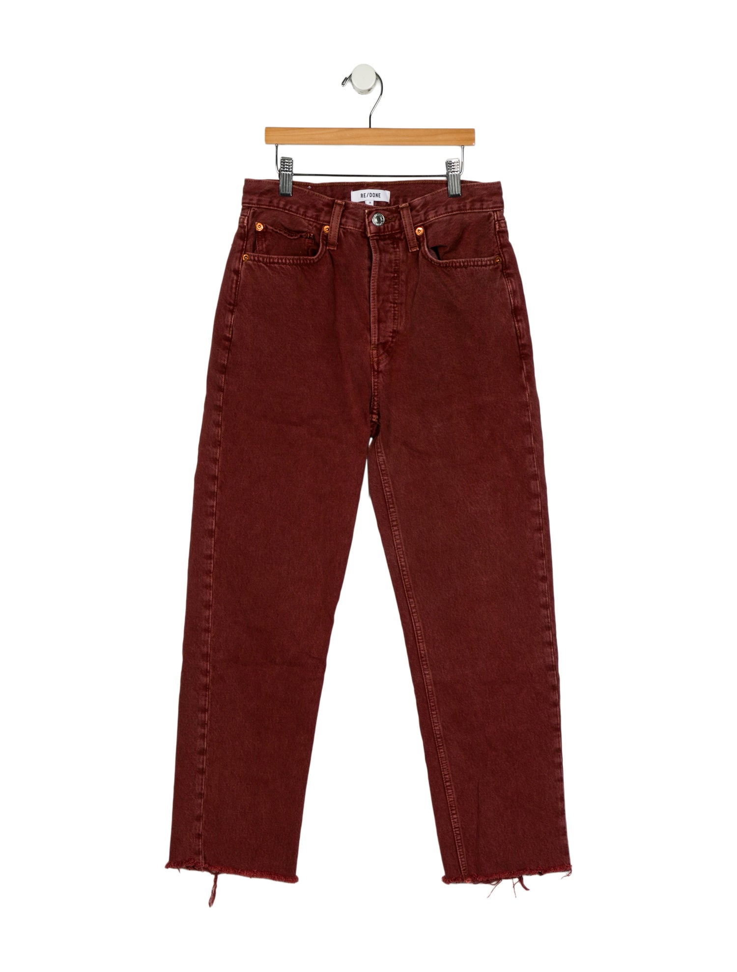 RE/DONE Mid-Rise Straight Leg Jeans