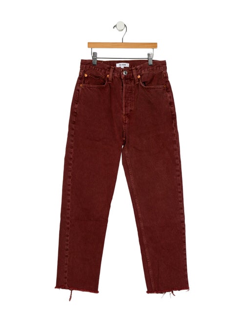 RE/DONE Mid-Rise Straight Leg Jeans