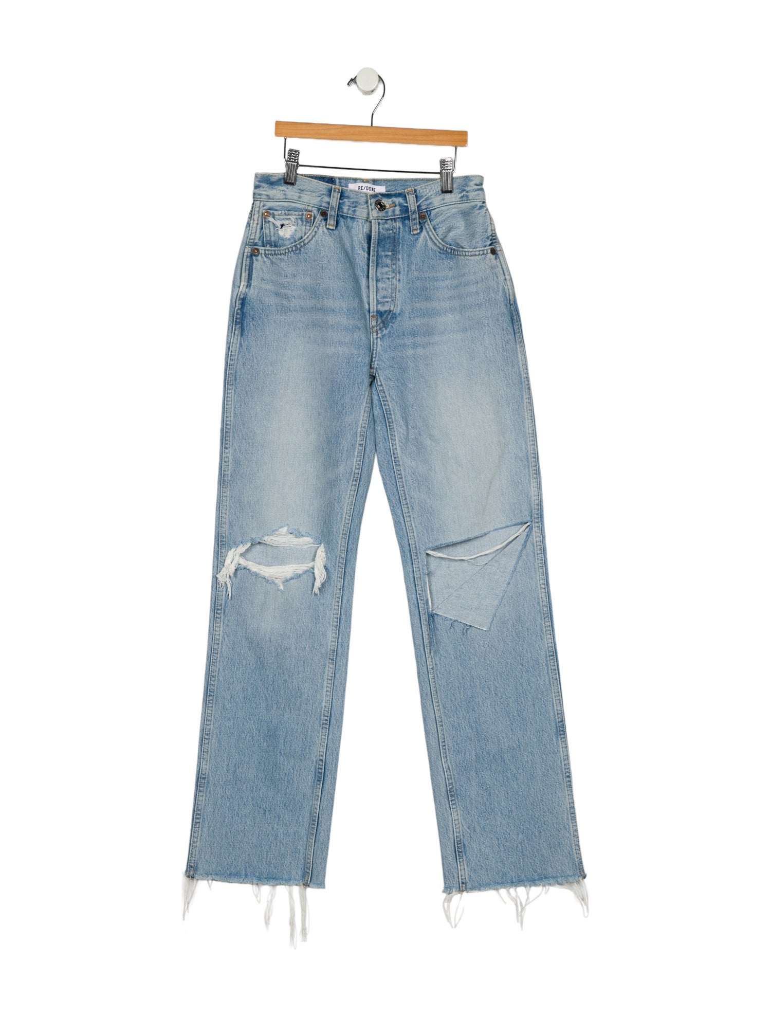 RE/DONE Mid-Rise Straight Leg Jeans