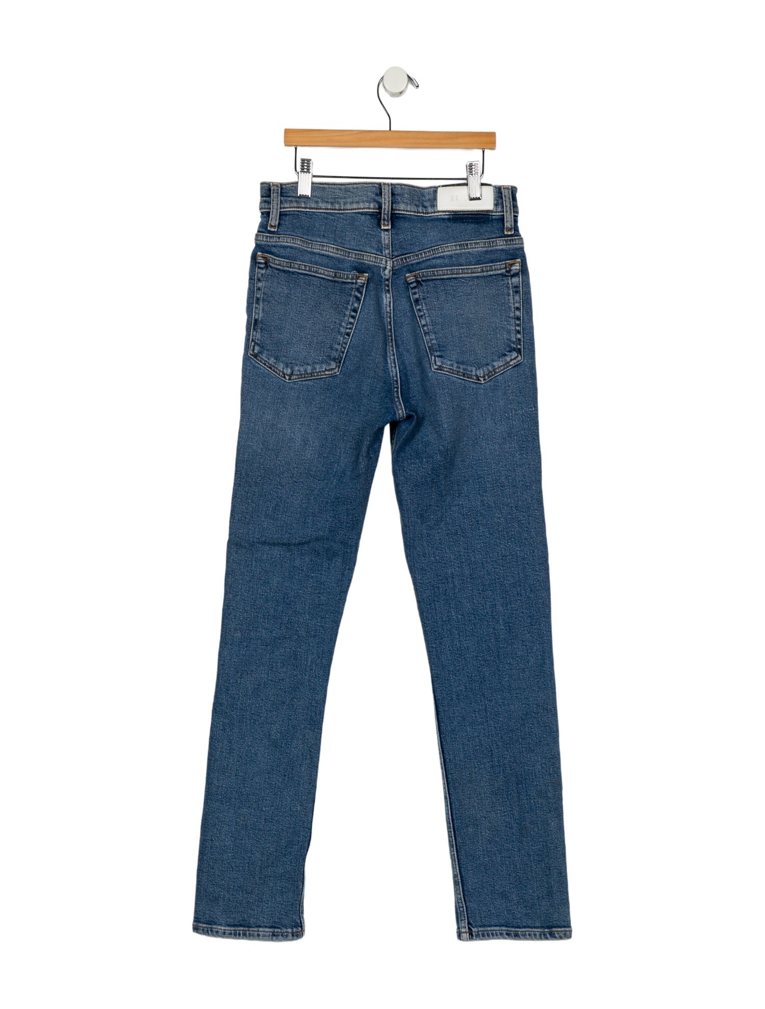 RE/DONE High-Rise Straight Leg Jeans
