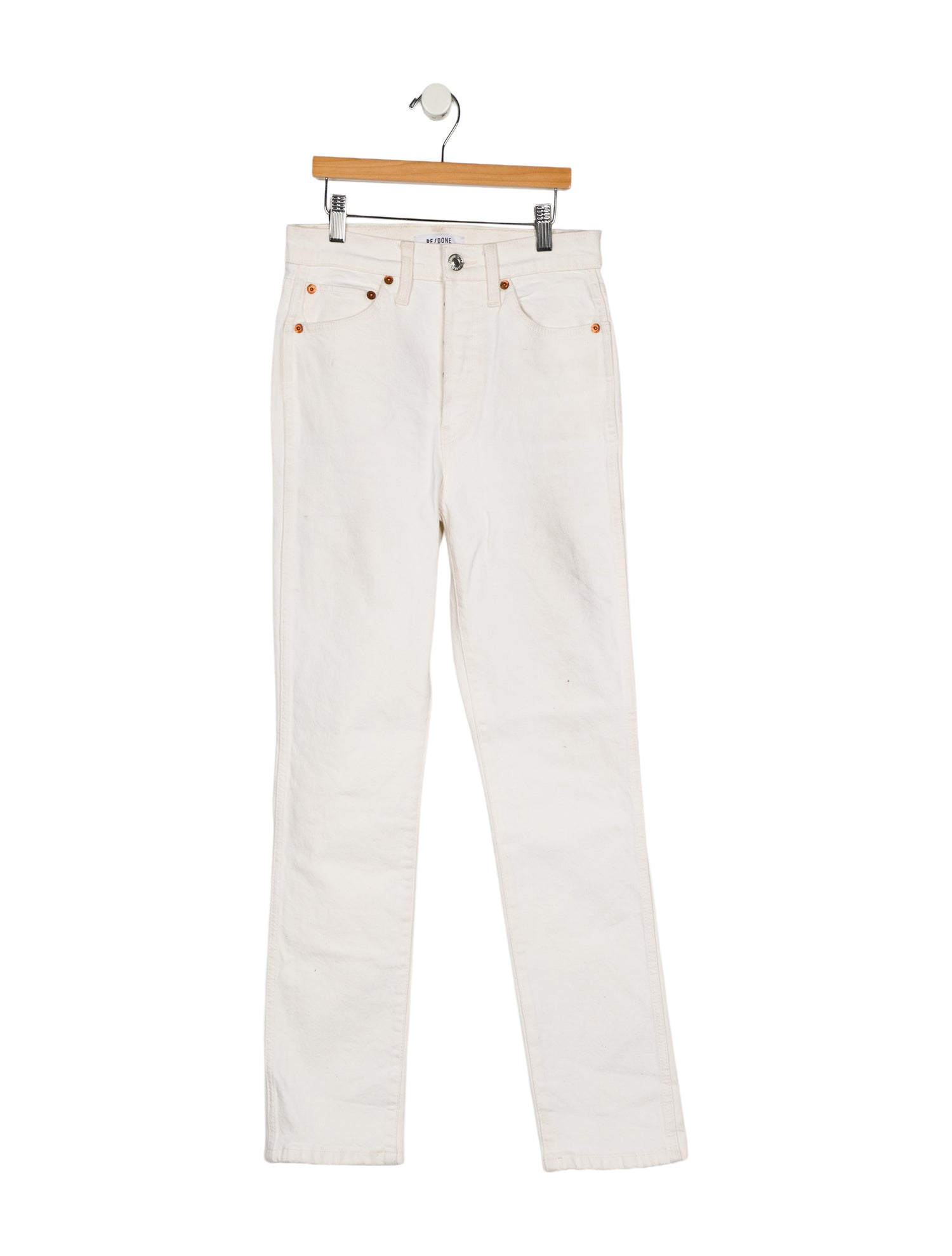 RE/DONE High-Rise Straight Leg Jeans
