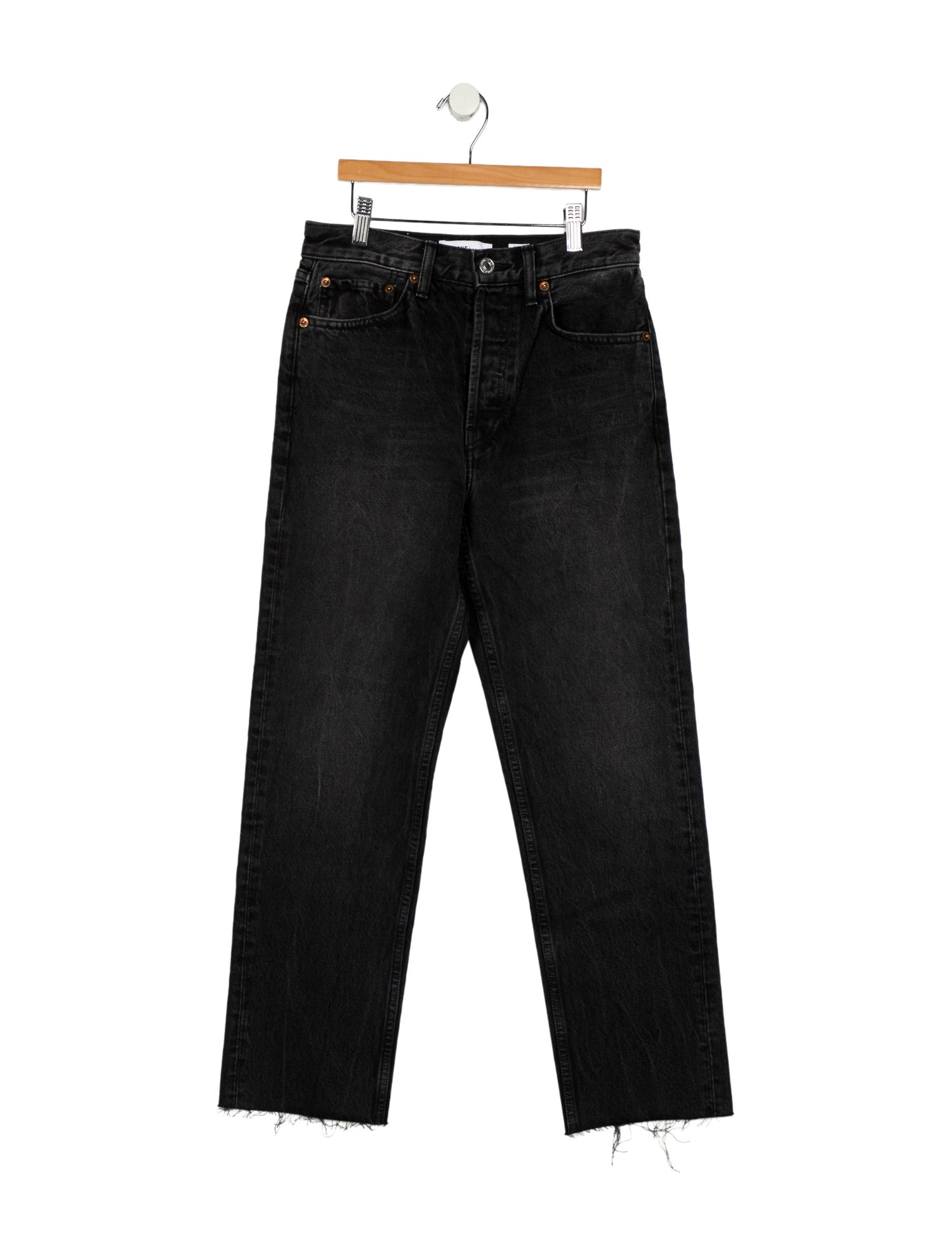 RE/DONE High-Rise Straight Leg Jeans