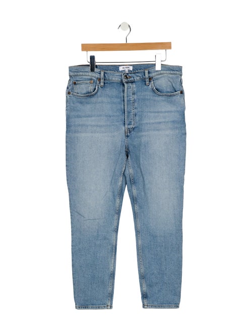RE/DONE High-Rise Straight Leg Jeans