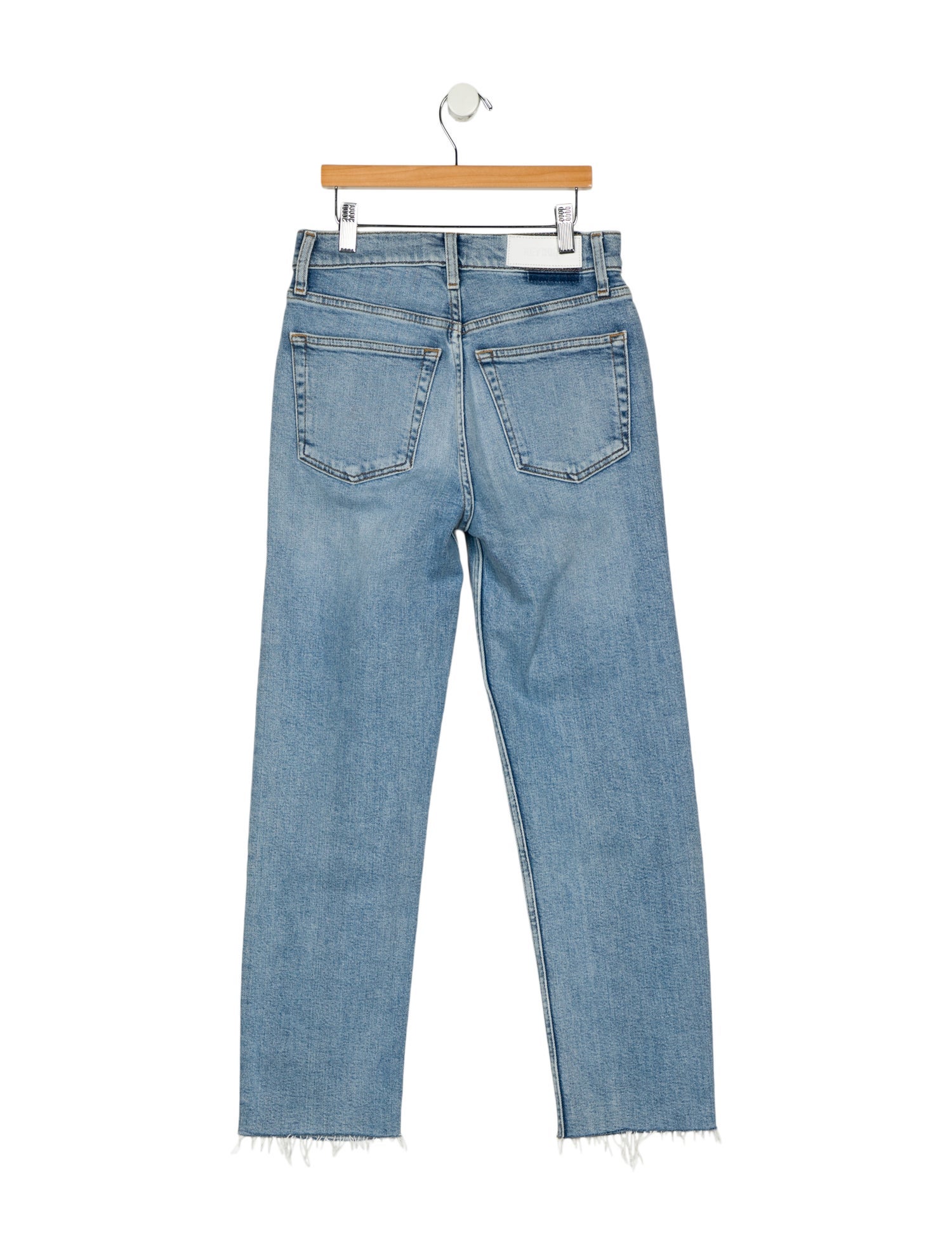 RE/DONE High-Rise Straight Leg Jeans
