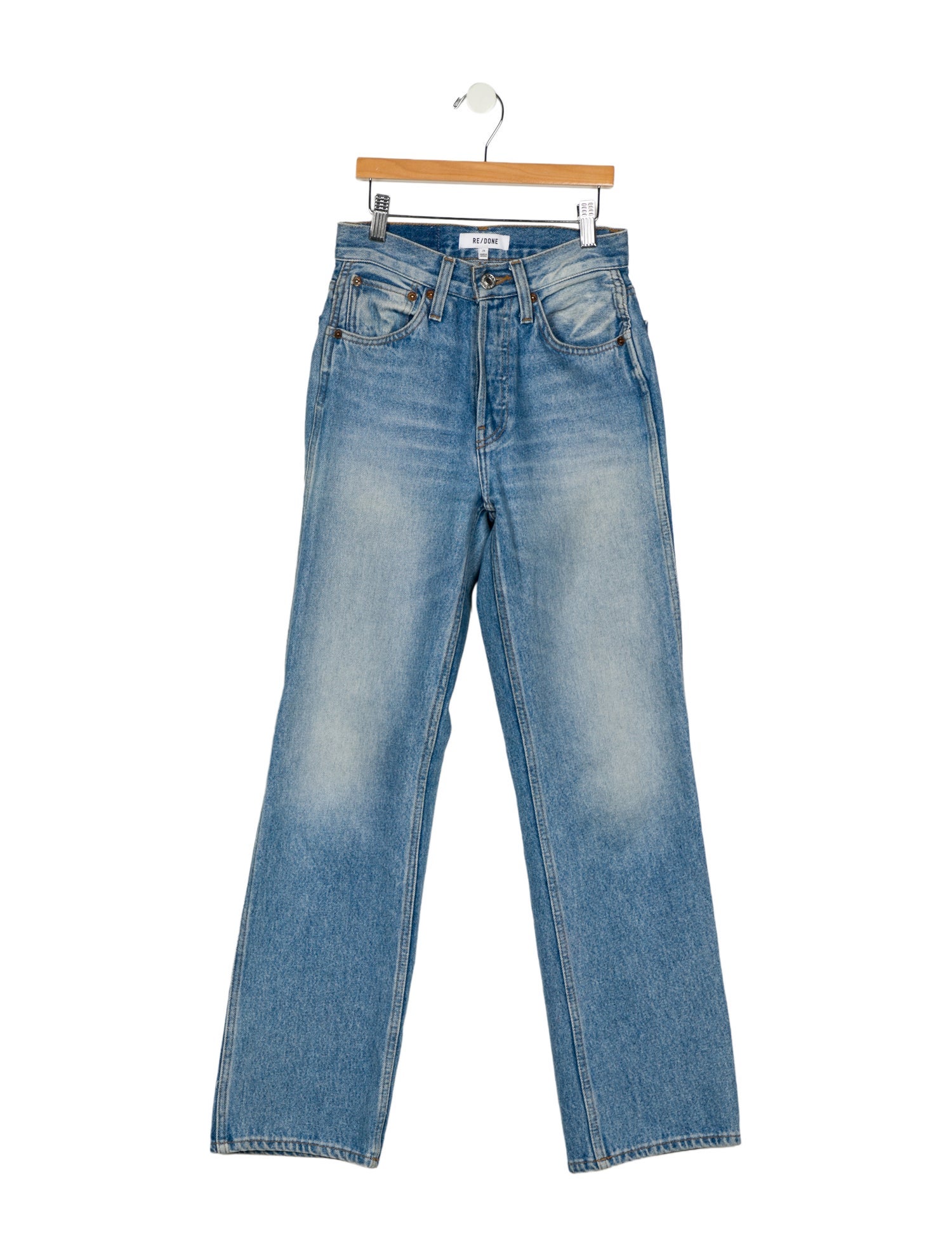 RE/DONE Mid-Rise Wide Leg Jeans