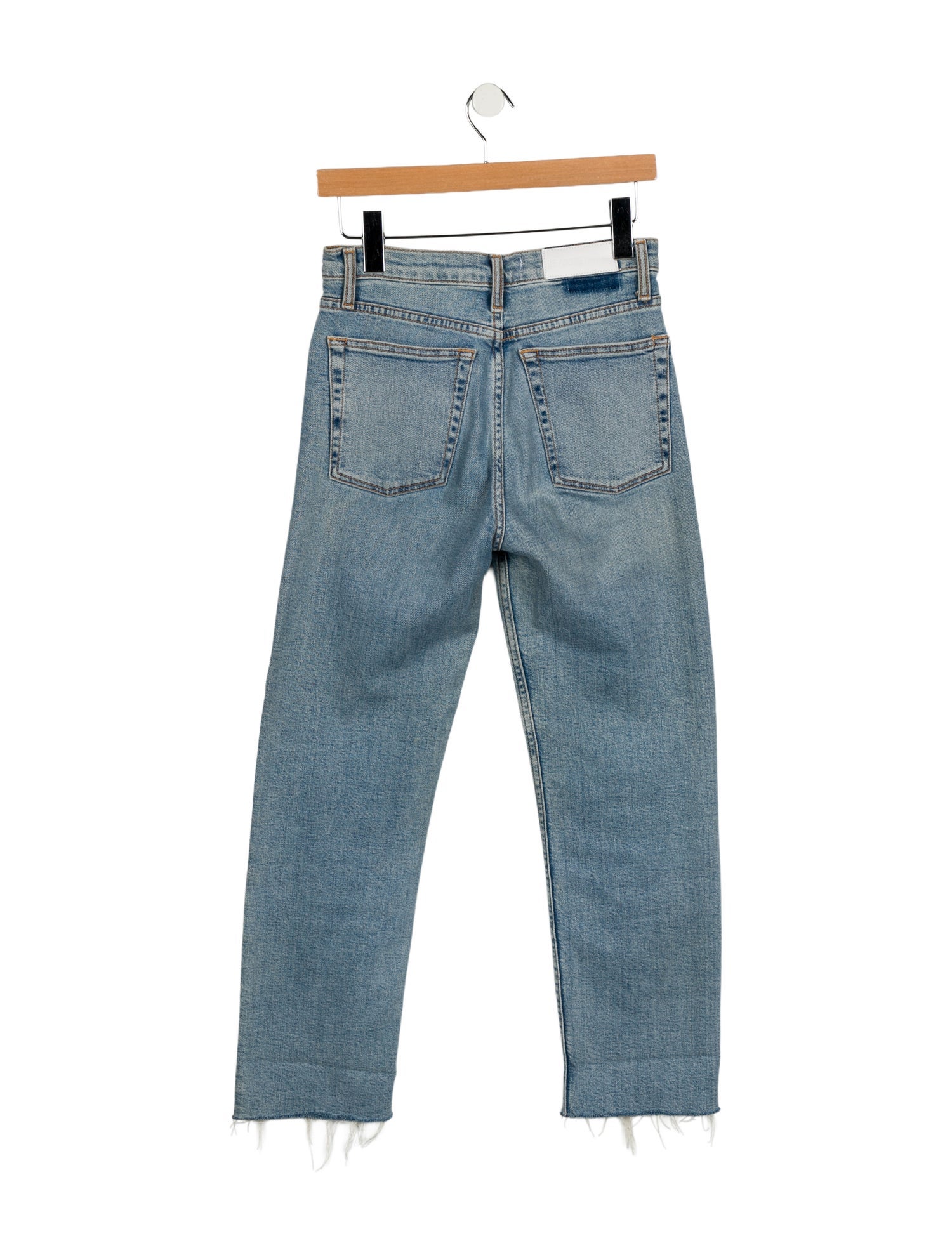 RE/DONE High-Rise Straight Leg Jeans