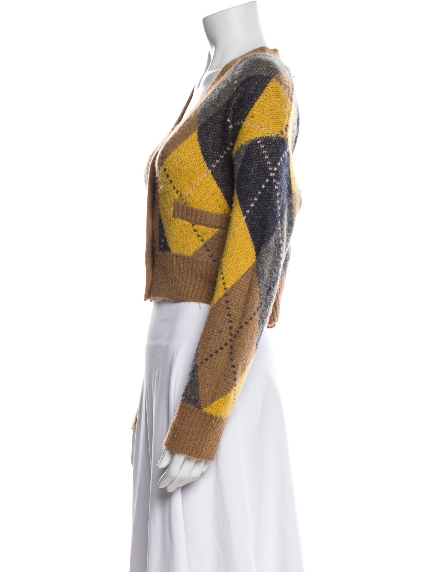 RE/DONE Printed V-Neck Sweater