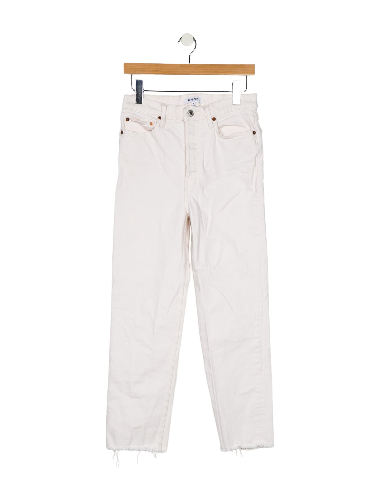 RE/DONE High-Rise Straight Leg Jeans