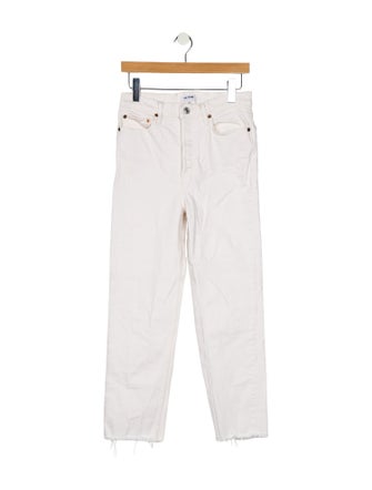 RE/DONE High-Rise Straight Leg Jeans