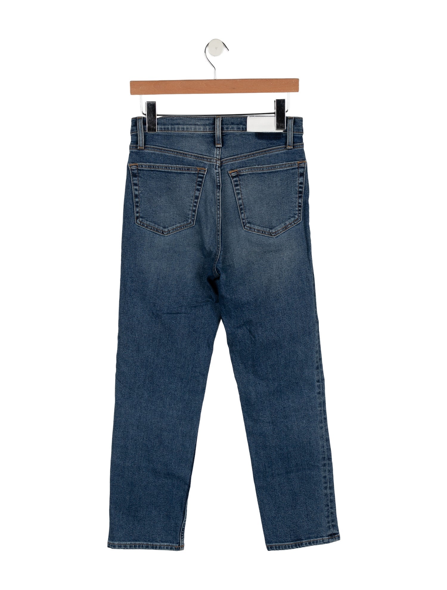 RE/DONE High-Rise Straight Leg Jeans