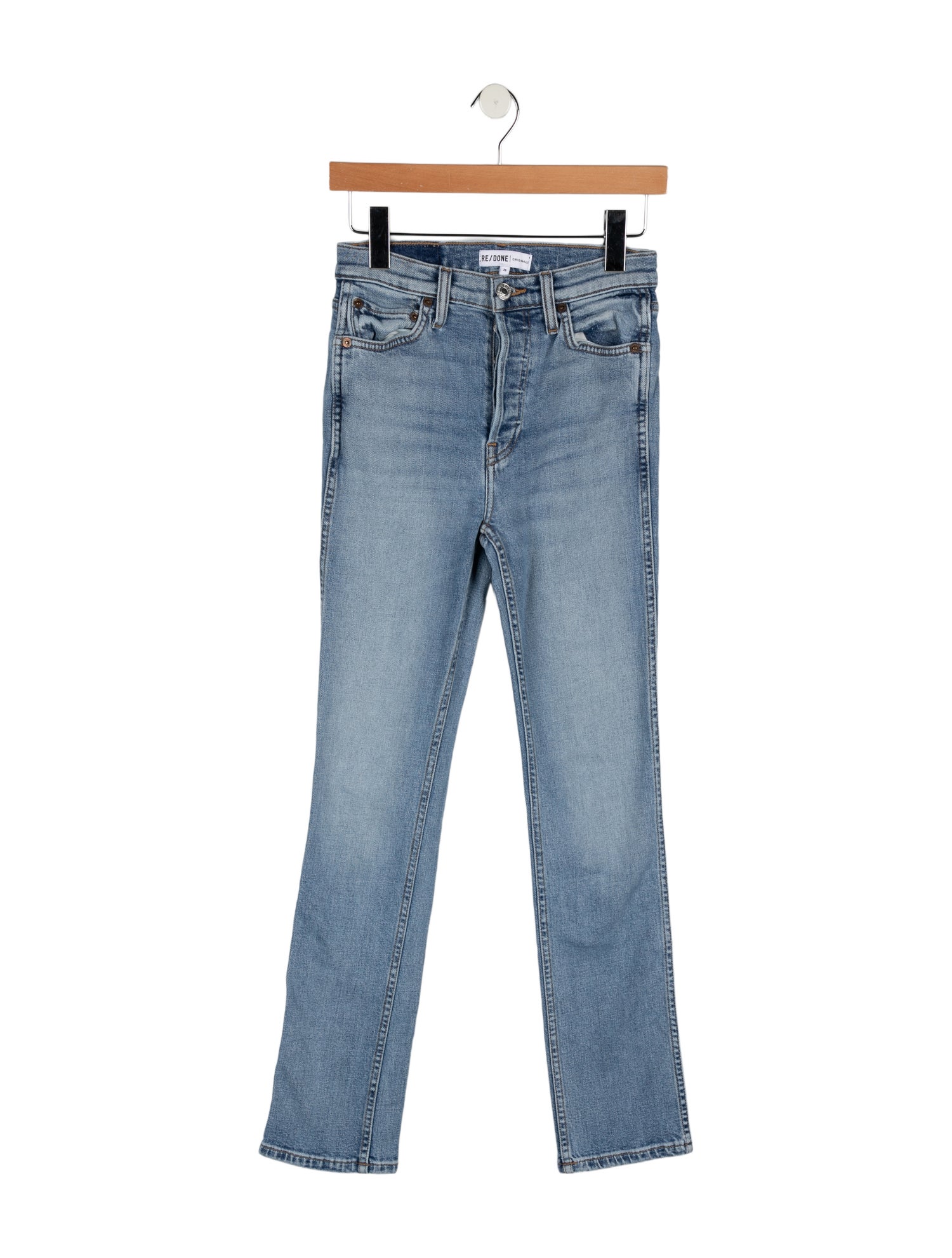 RE/DONE Mid-Rise Straight Leg Jeans
