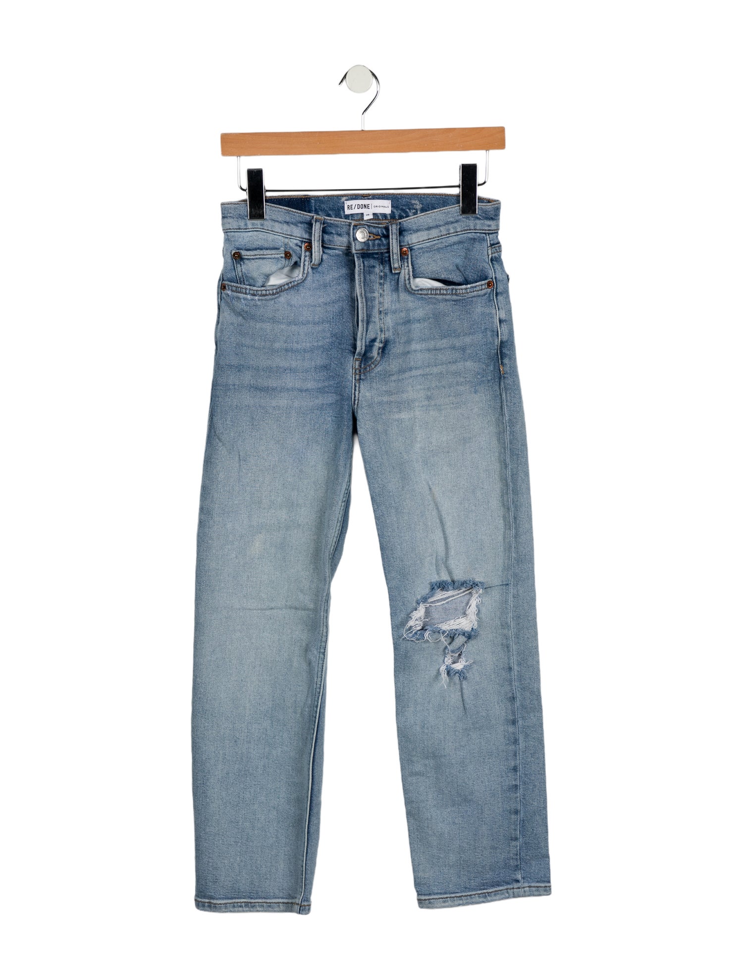 RE/DONE Mid-Rise Straight Leg Jeans