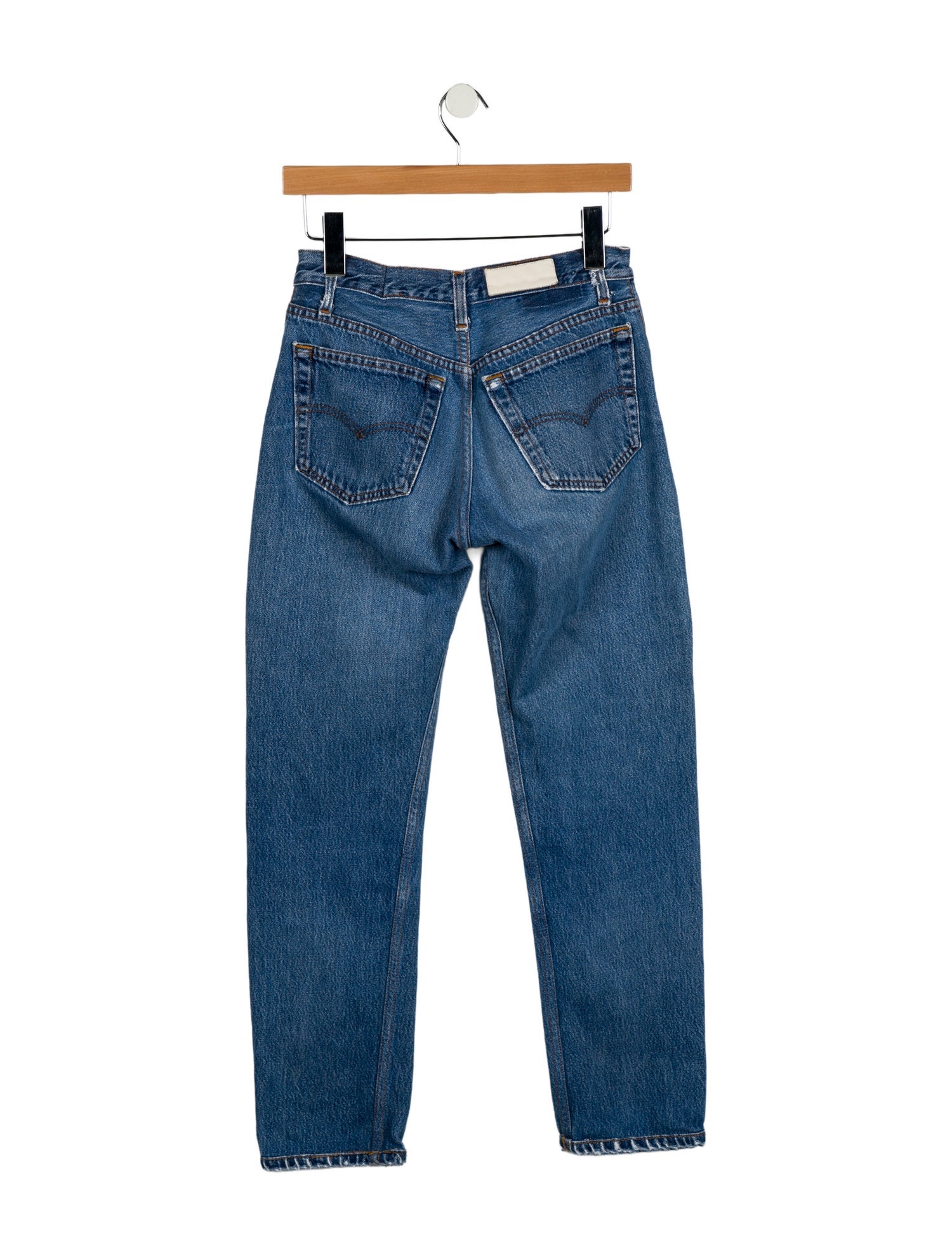 RE/DONE Mid-Rise Straight Leg Jeans