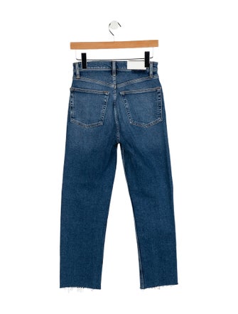 RE/DONE High-Rise Straight Leg Jeans