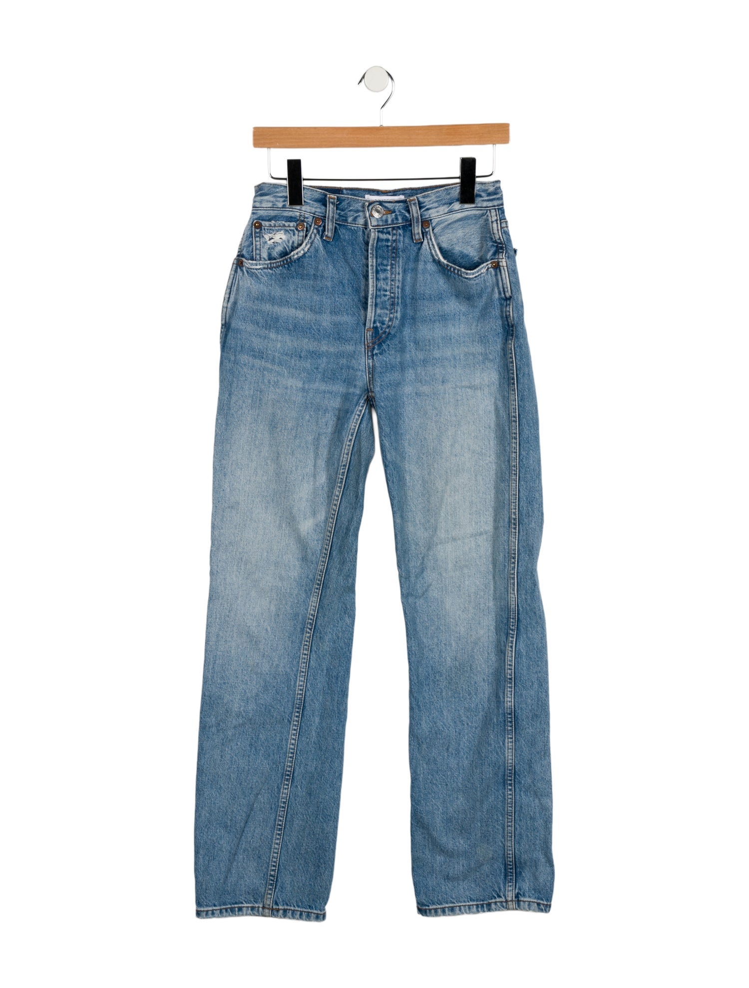 RE/DONE Mid-Rise Straight Leg Jeans