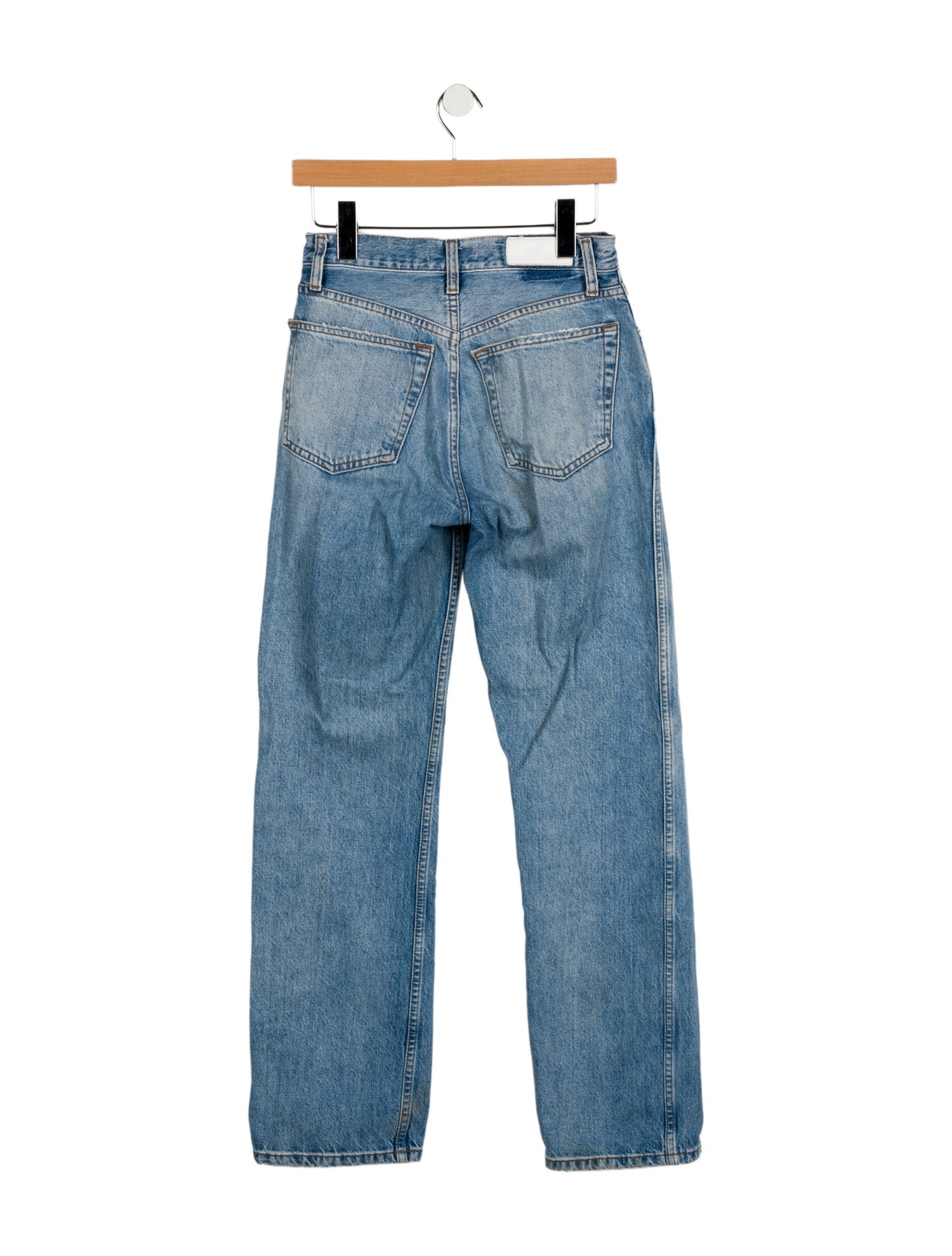 RE/DONE Mid-Rise Straight Leg Jeans