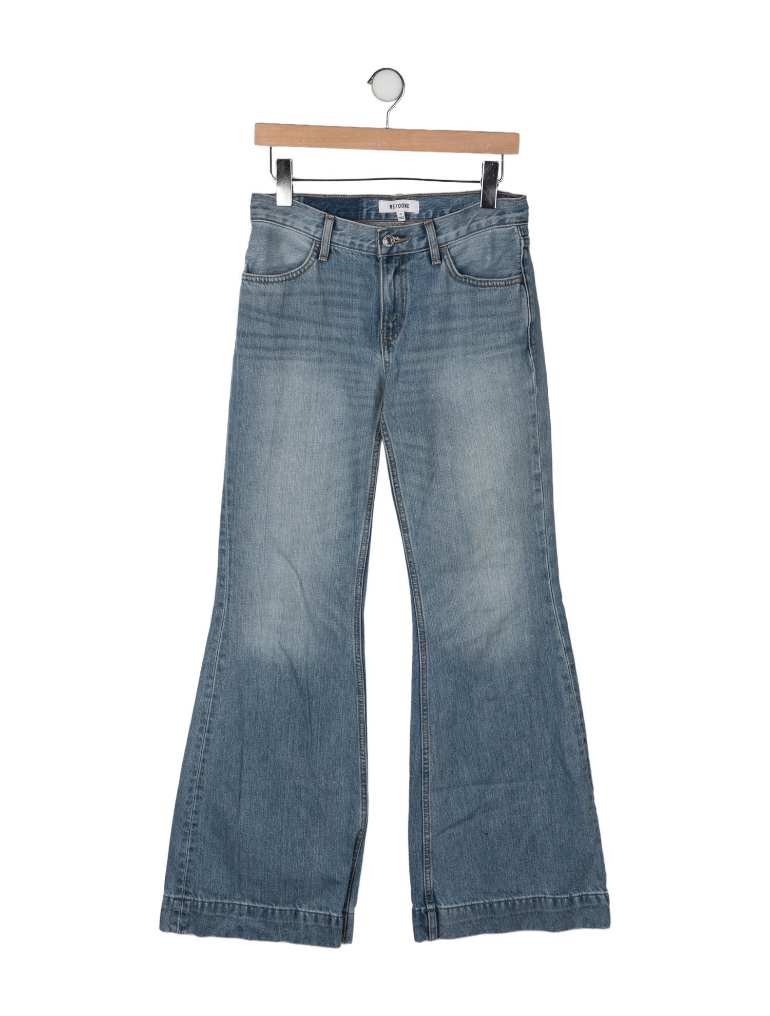 RE/DONE Low-Rise Wide Leg Jeans