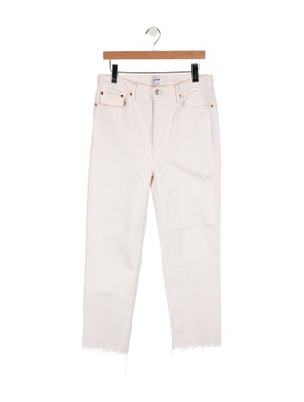 RE/DONE High-Rise Straight Leg Jeans