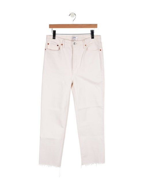 RE/DONE High-Rise Straight Leg Jeans