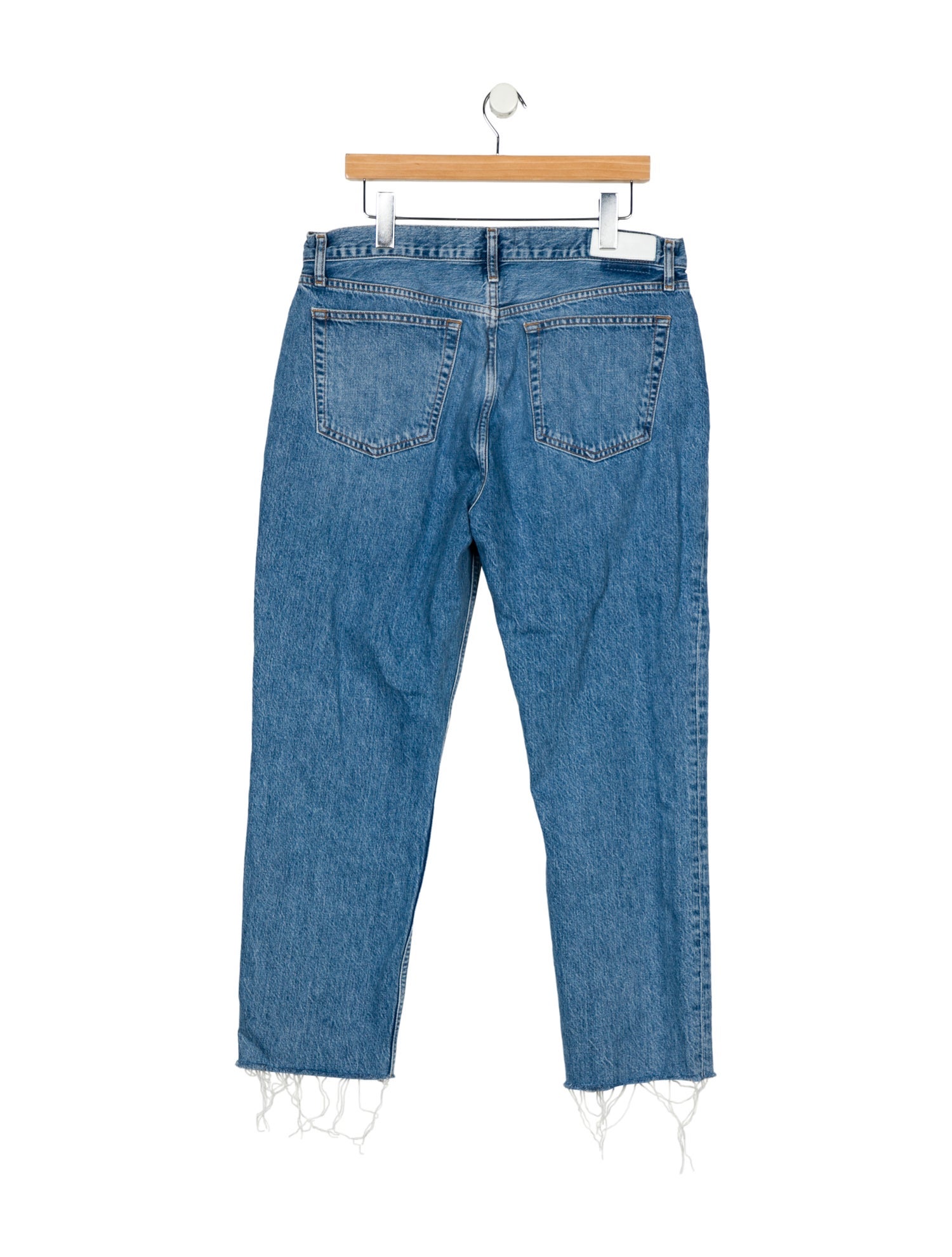 RE/DONE High-Rise Straight Leg Jeans