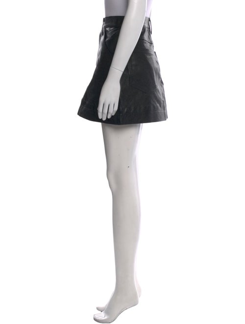RE/DONE Leather Mini Skirt