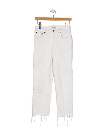 RE/DONE High-Rise Straight Leg Jeans