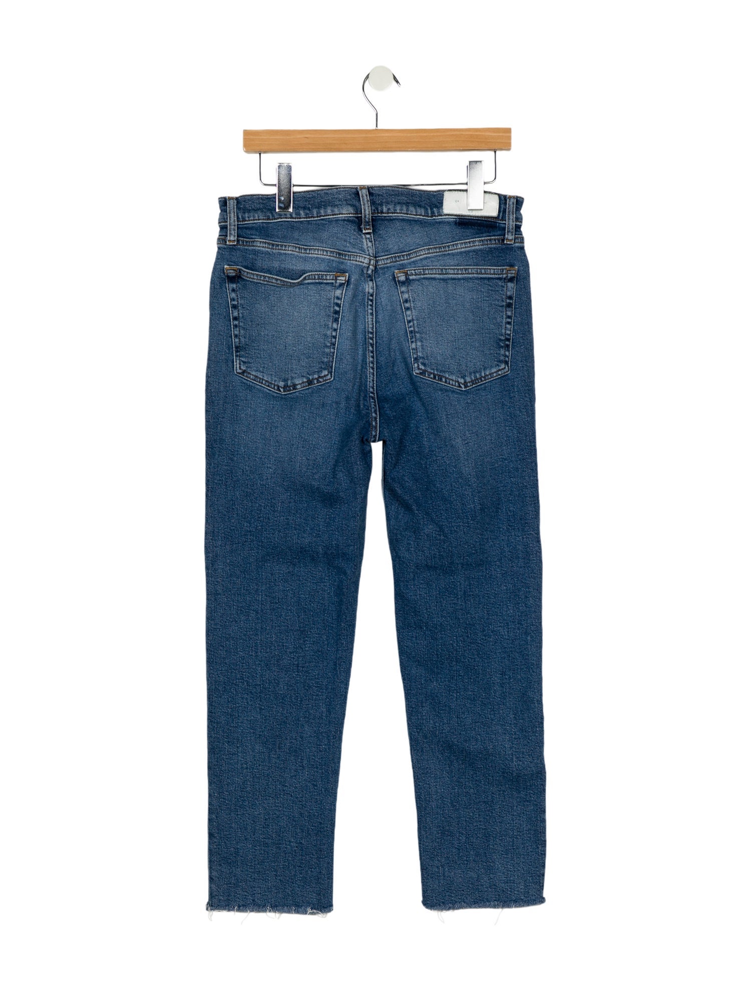 RE/DONE High-Rise Straight Leg Jeans