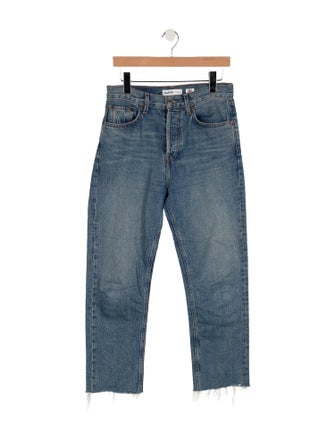 RE/DONE High-Rise Straight Leg Jeans