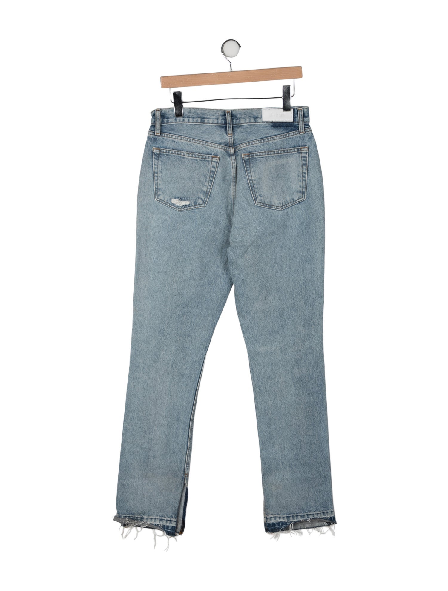 RE/DONE High-Rise Straight Leg Jeans