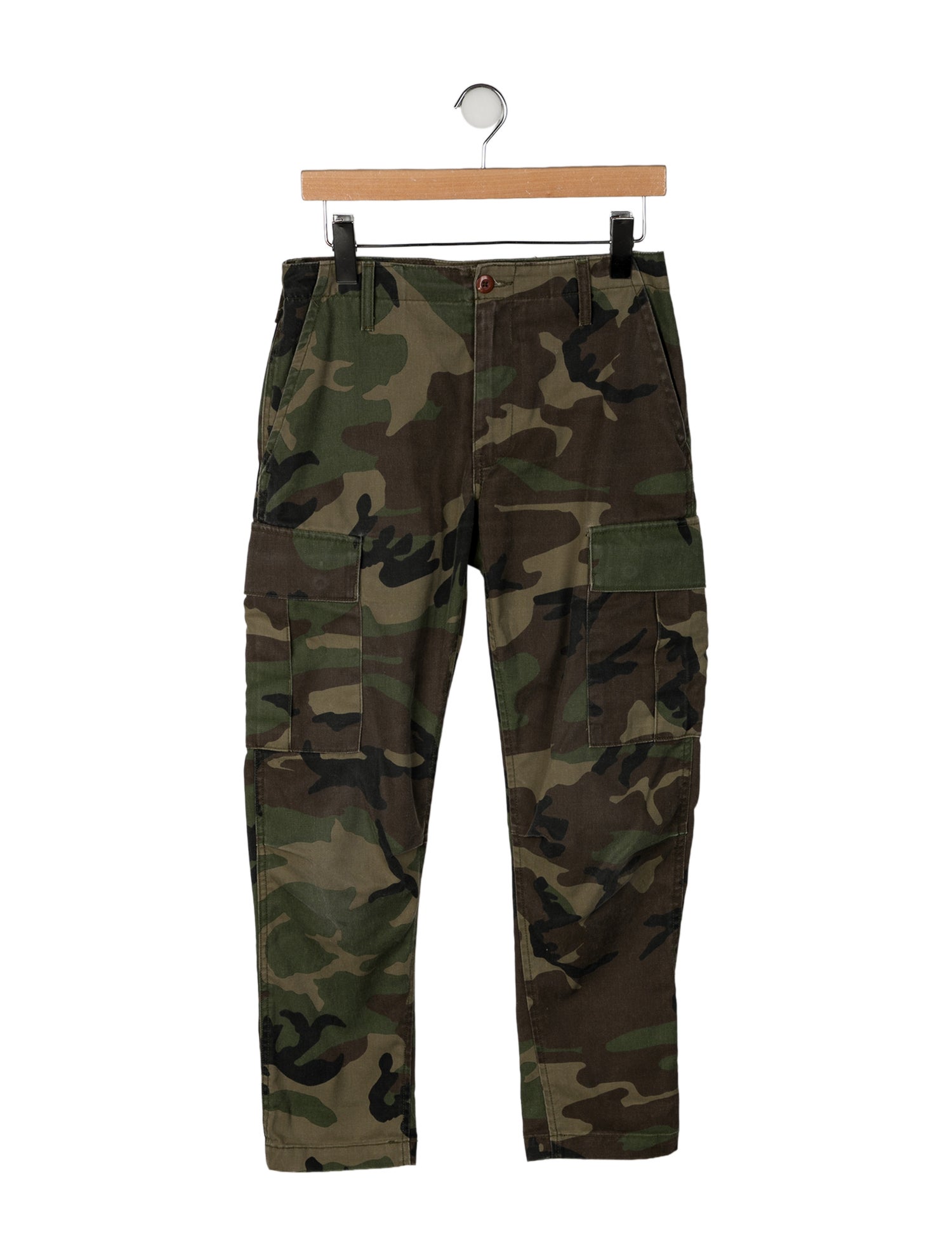 RE/DONE Camouflage Print Straight Leg Pants