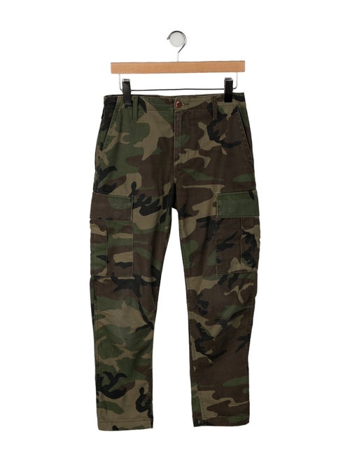RE/DONE Camouflage Print Straight Leg Pants