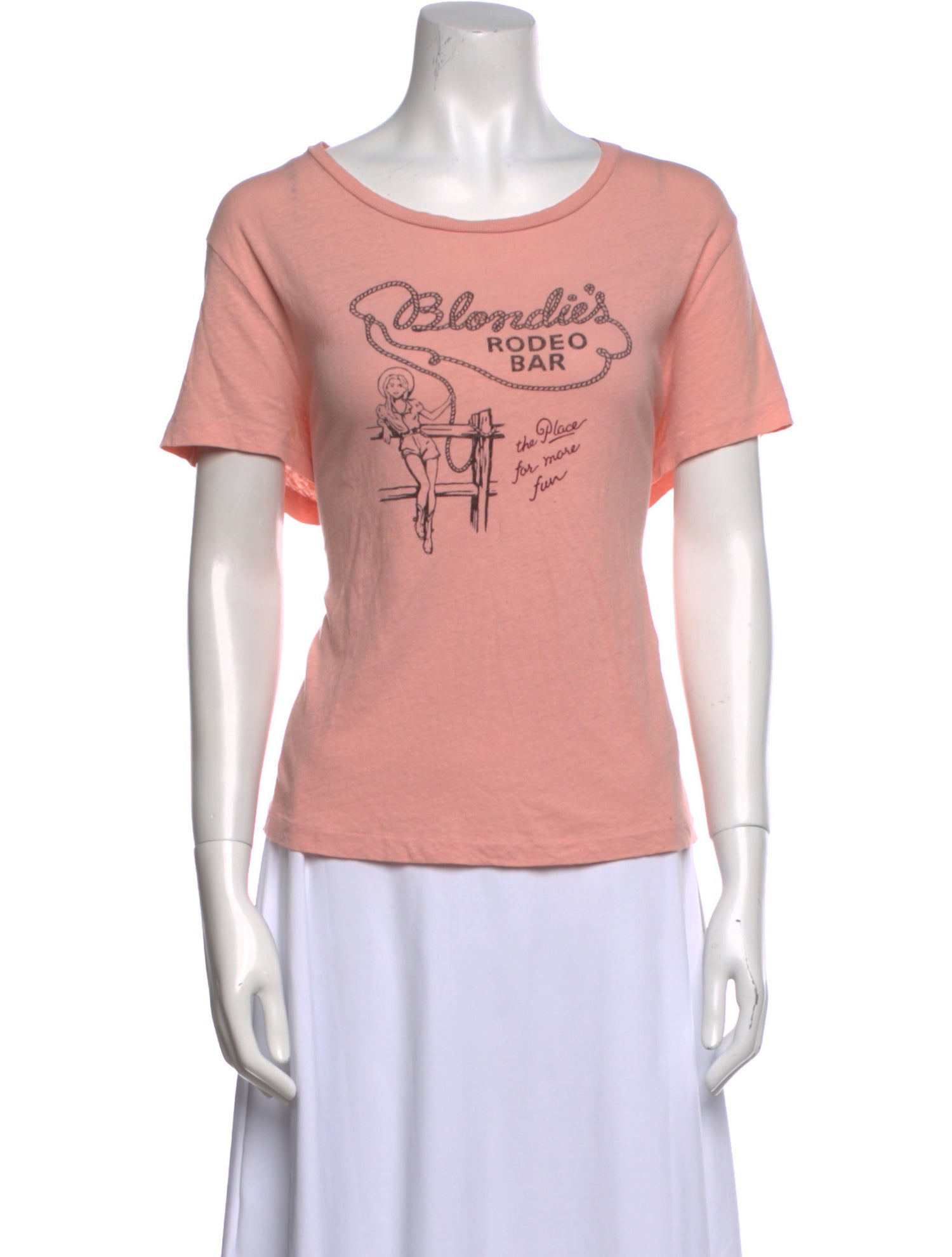 RE/DONE Graphic Print Crew Neck T-Shirt