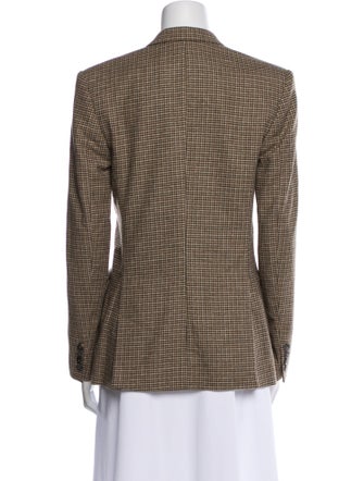 RE/DONE Wool Houndstooth Print Blazer