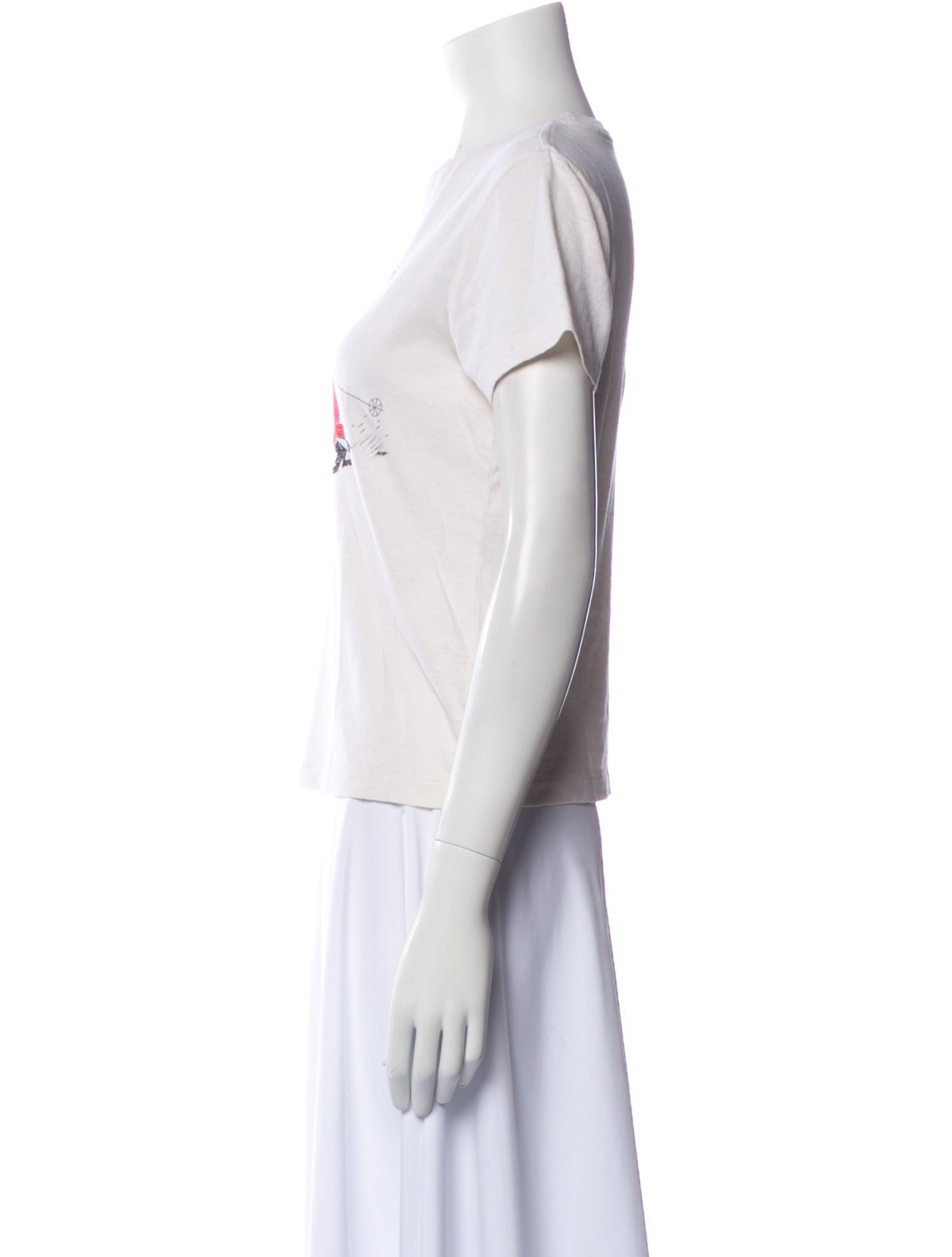 RE/DONE Graphic Print Crew Neck T-Shirt w/ Tags