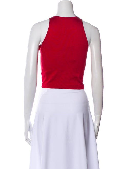 RE/DONE Graphic Print Scoop Neck Top