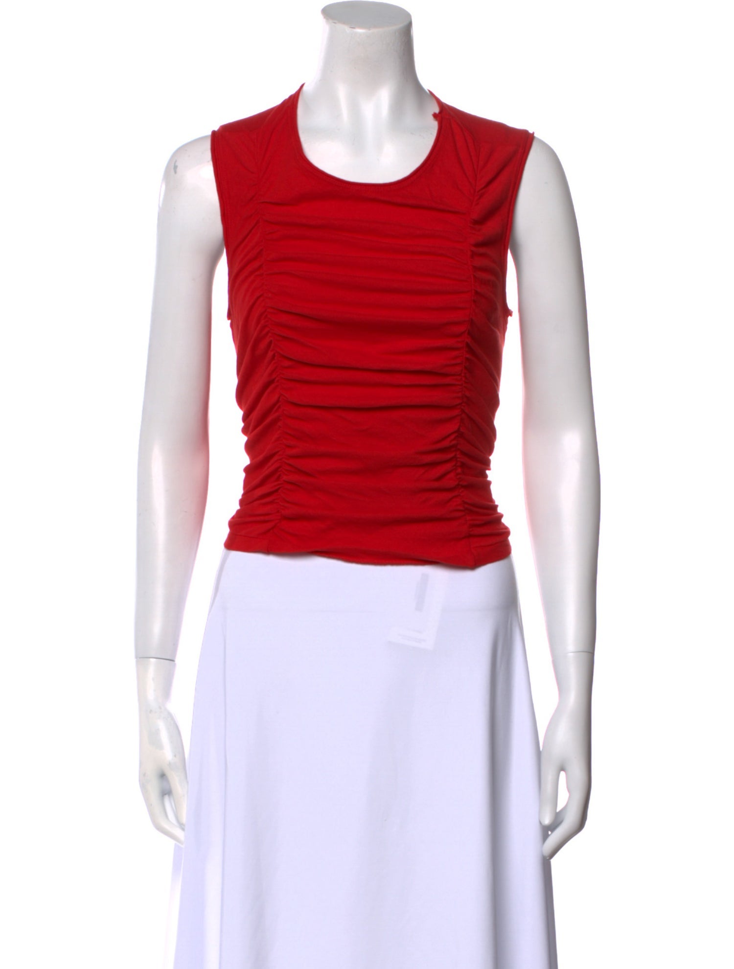 RE/DONE Crew Neck Sleeveless Crop Top