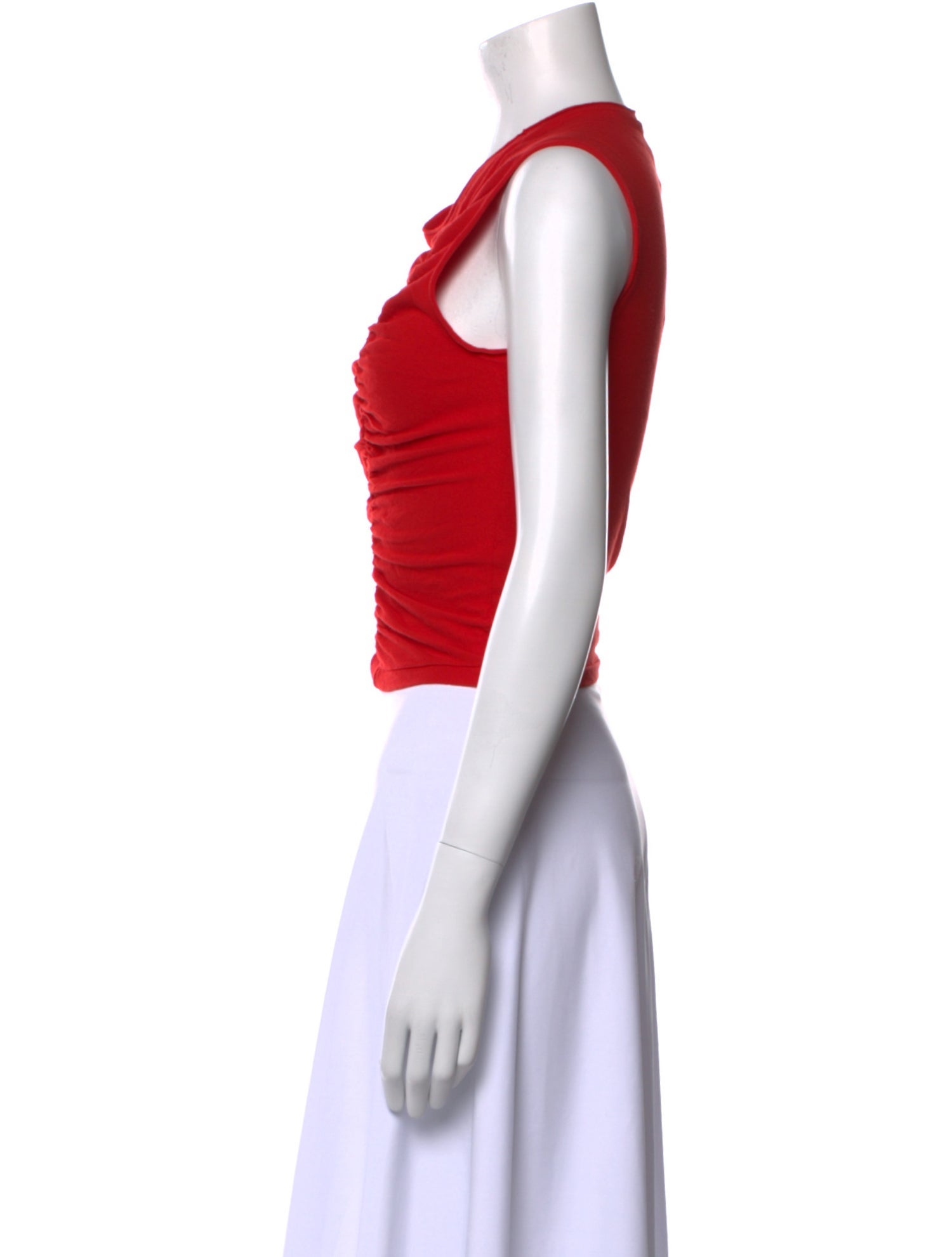 RE/DONE Crew Neck Sleeveless Crop Top