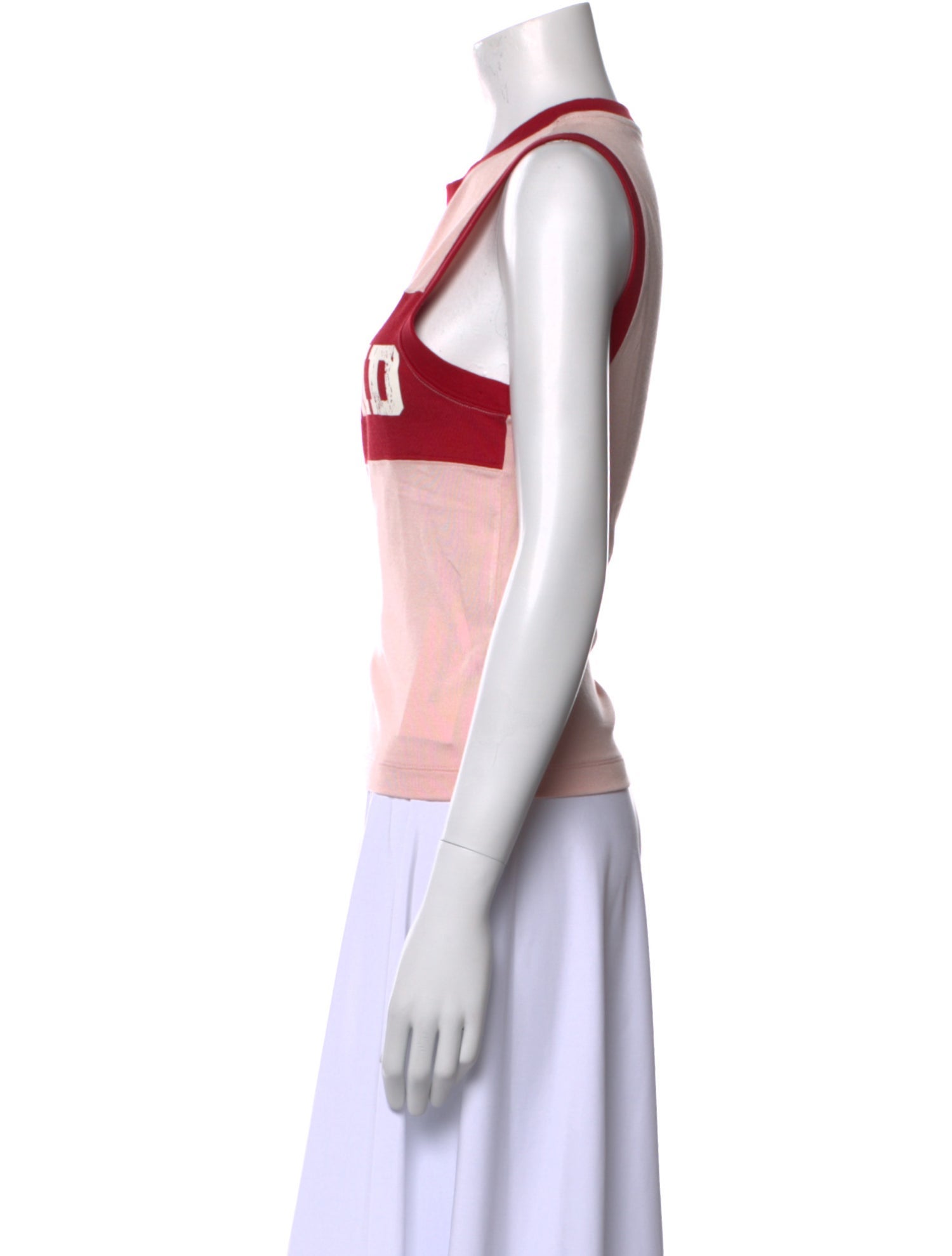 RE/DONE Graphic Print Crew Neck Top