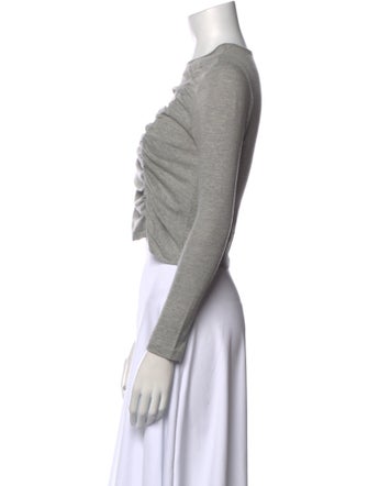 RE/DONE Crew Neck Long Sleeve Crop Top