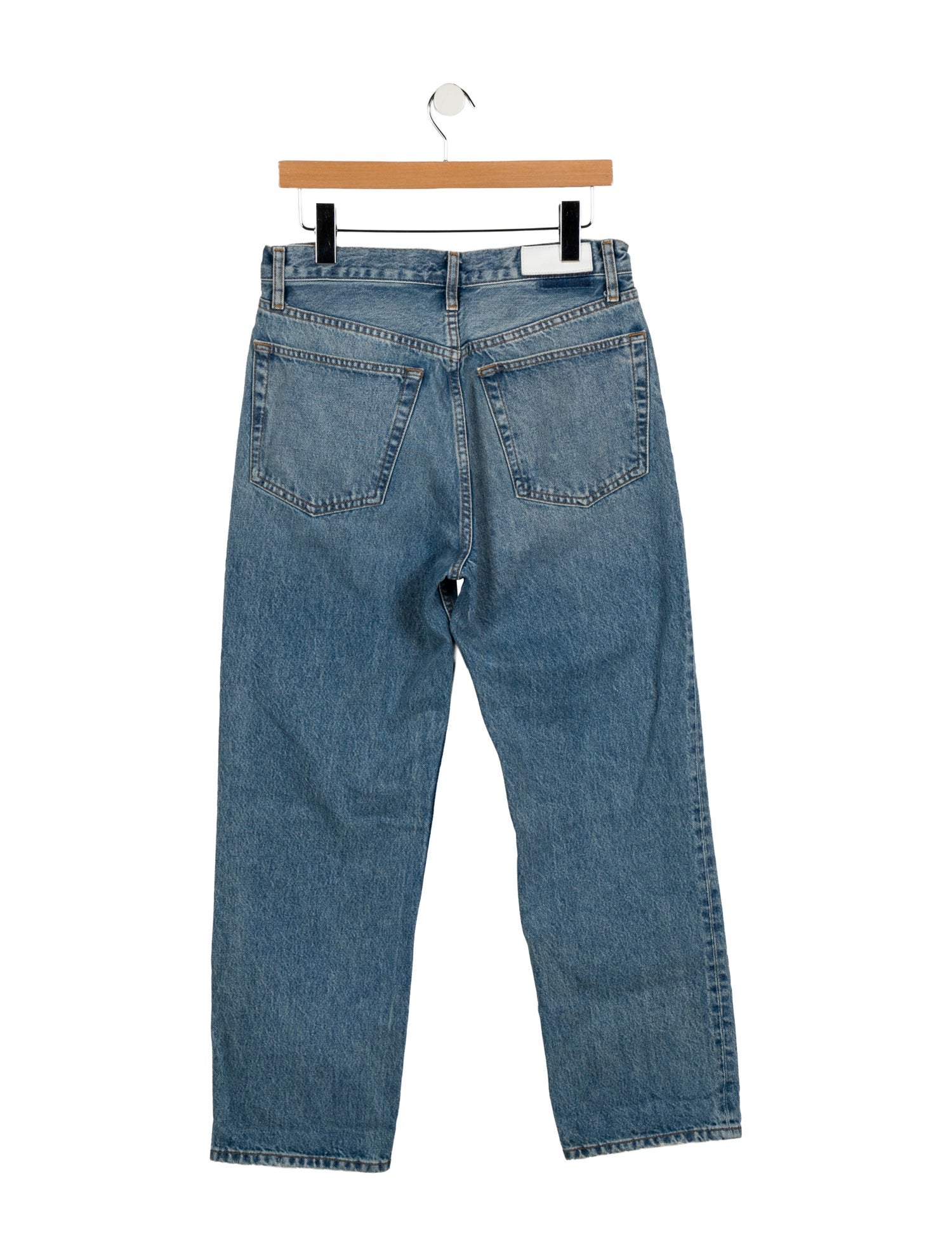 RE/DONE High-Rise Straight Leg Jeans