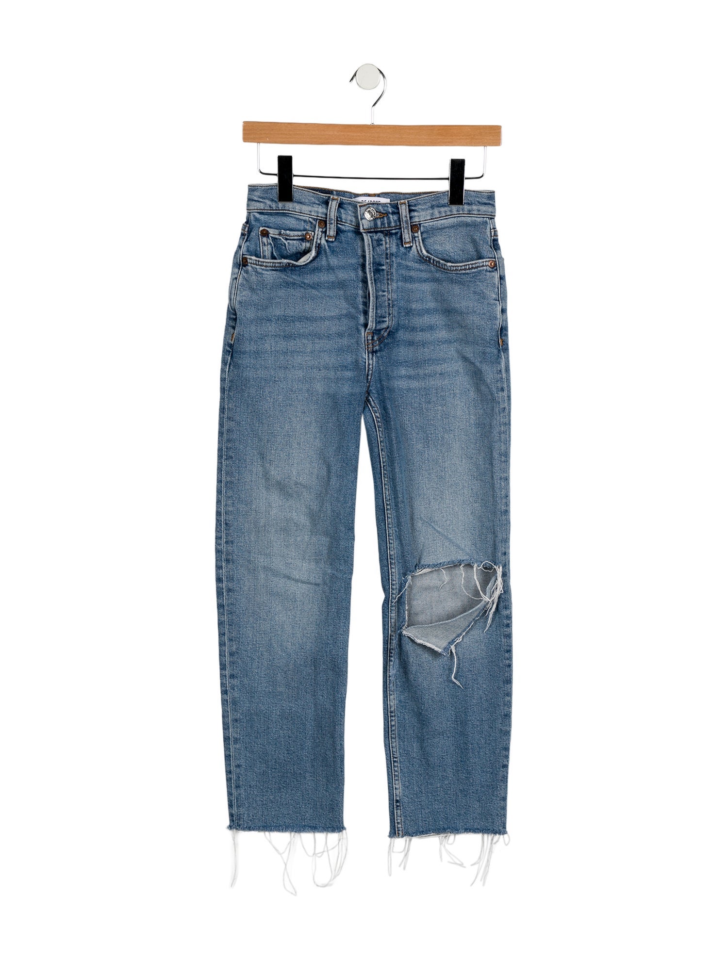 RE/DONE Mid-Rise Straight Leg Jeans