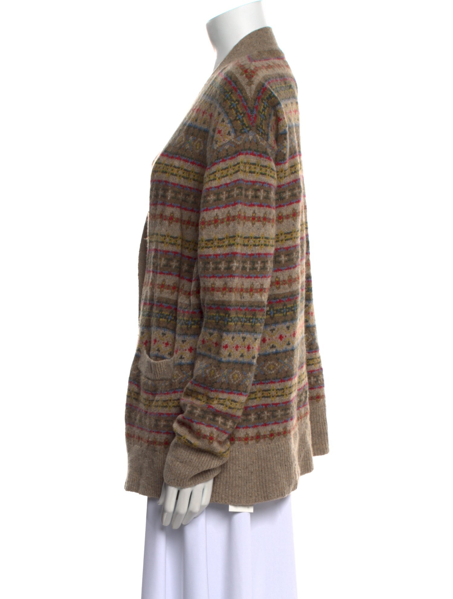 RE/DONE Striped V-Neck Sweater