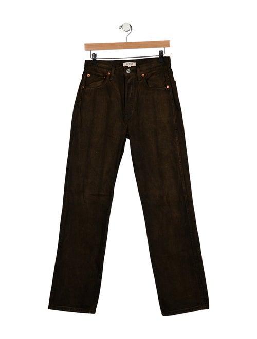 RE/DONE High-Rise Straight Leg Jeans
