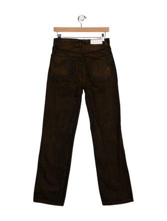 RE/DONE High-Rise Straight Leg Jeans