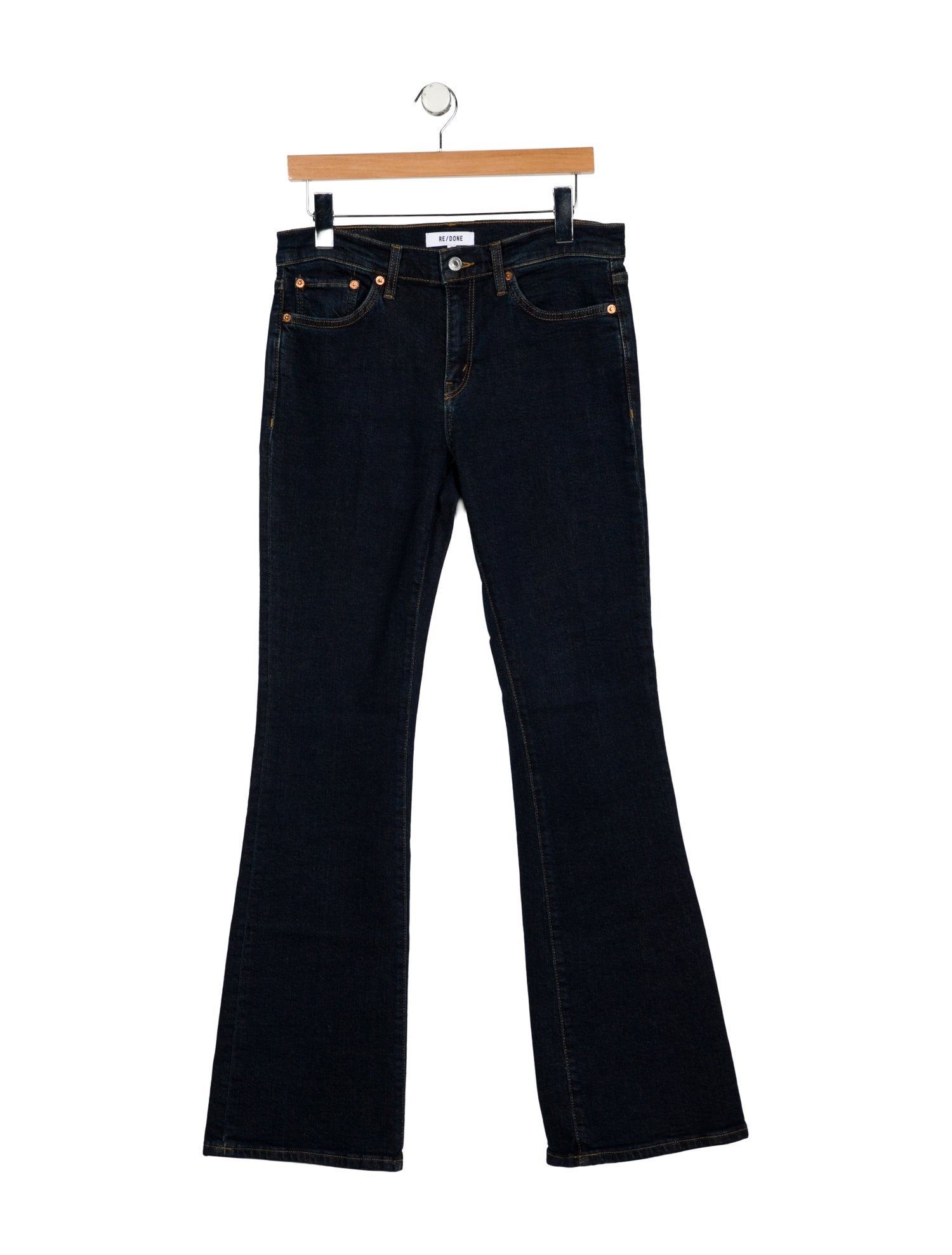 RE/DONE Mid-Rise Wide Leg Jeans