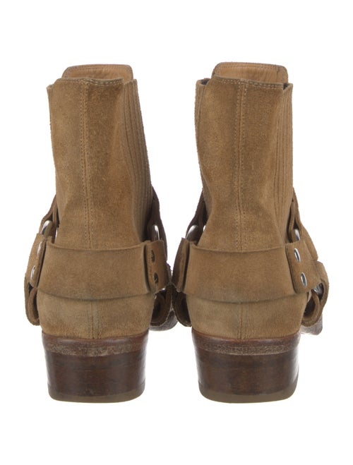 RE/DONE Suede Studded Accents Moto Boots