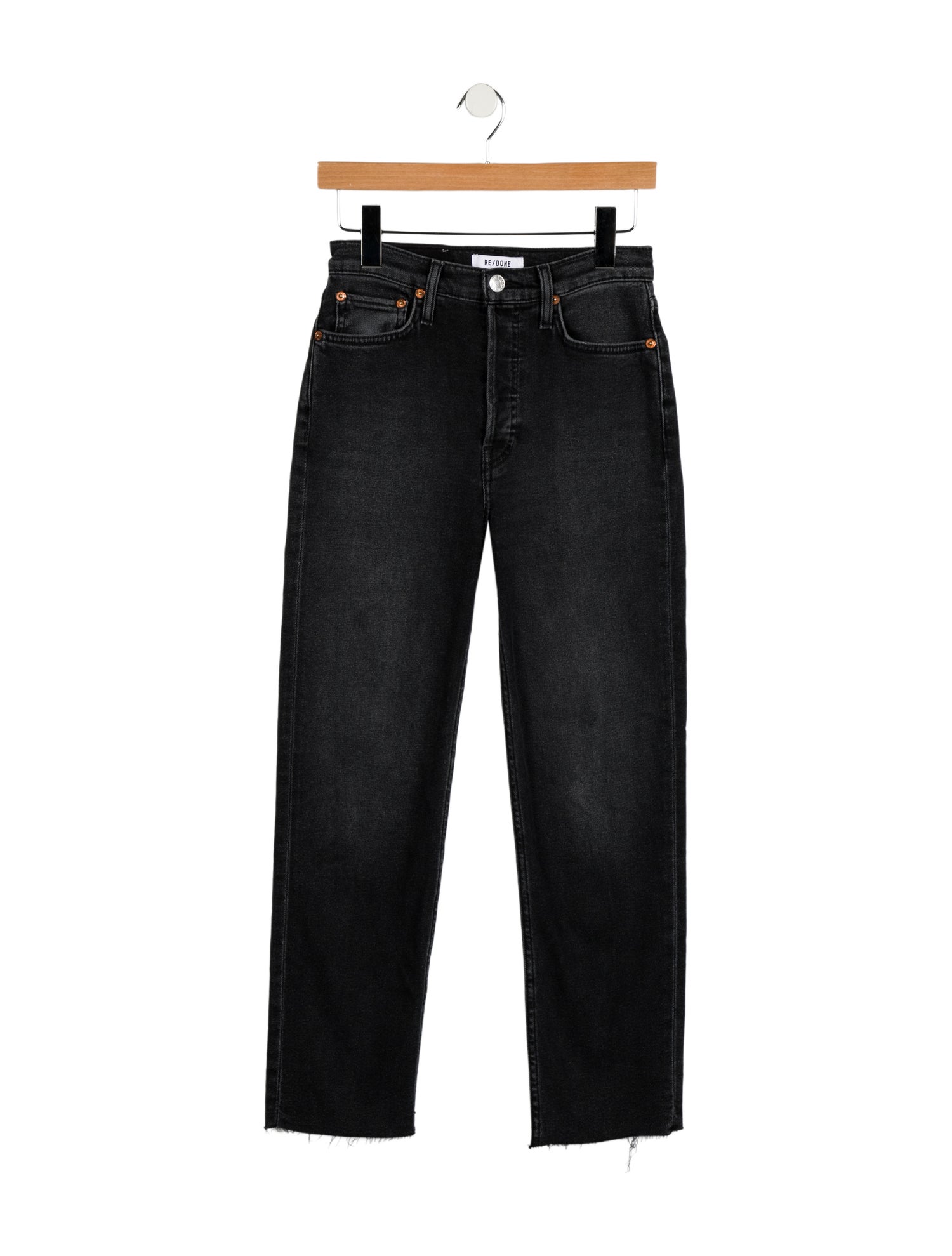 RE/DONE High-Rise Straight Leg Jeans