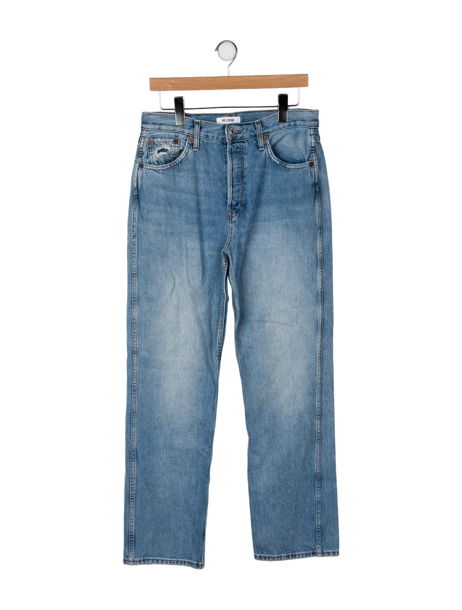 RE/DONE Mid-Rise Straight Leg Jeans