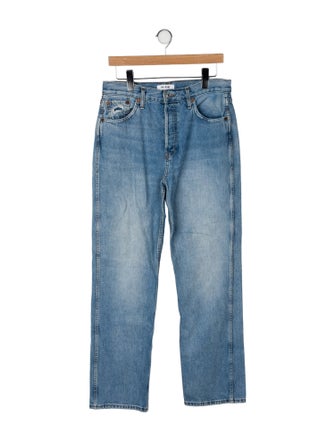 RE/DONE Mid-Rise Straight Leg Jeans