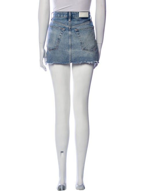 RE/DONE Raw-Edge Trim Mini Skirt